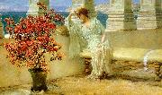 Alma Tadema Her Eyes are with Her Thoughts oil painting on canvas